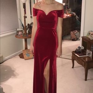 Windsor Strapless Velvet Dress